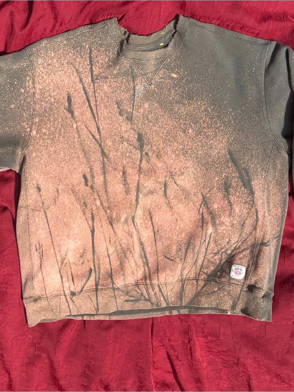 Custom Bleach Dyed Crewneck
Sweatshirt